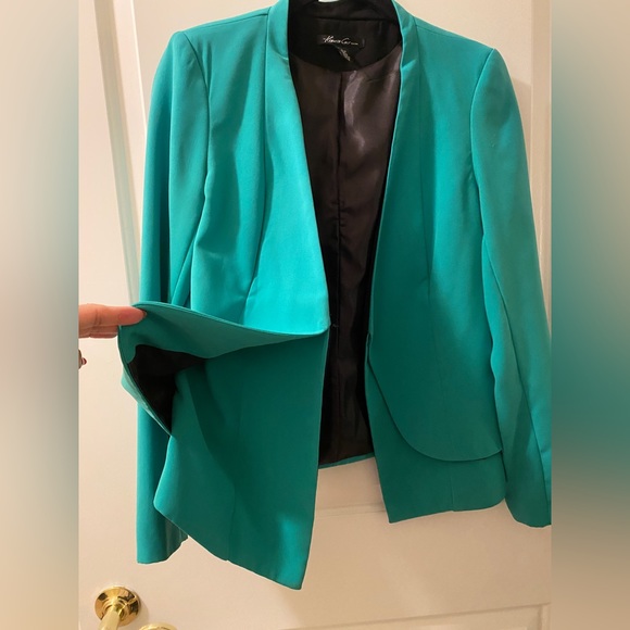 Kenneth Cole Teal Flap Blazer - No pockets - Picture 4 of 4